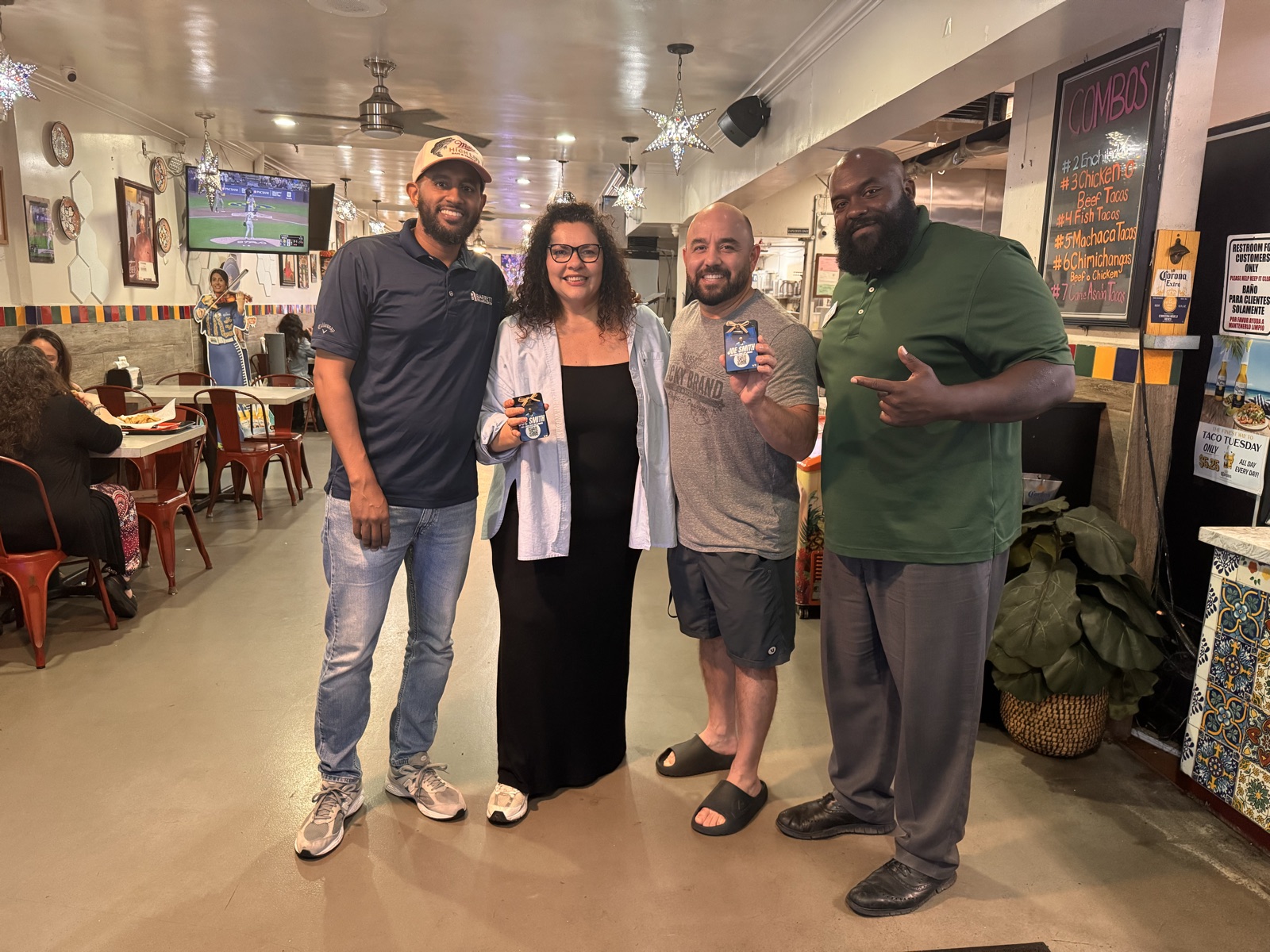 Joe Smith with community supporters
