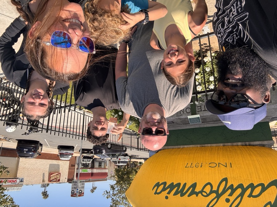 Joe Smith with Lemon Grove families at the Big Lemon