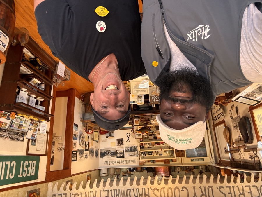 Joe Smith visiting the Lemon Grove Historical Society
