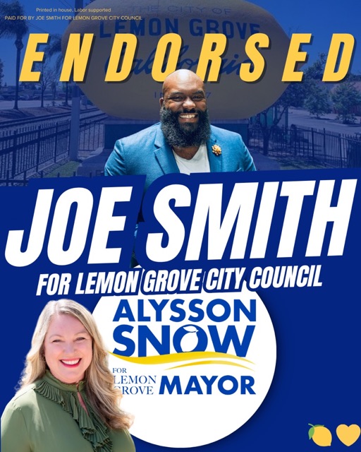 Endorsement from Alysson Snow, Mayor of Lemon Grove