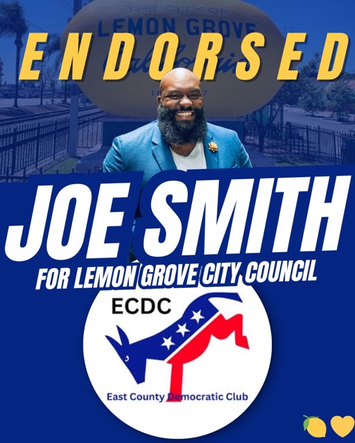 Endorsement from East County Democratic Club, Democratic Club