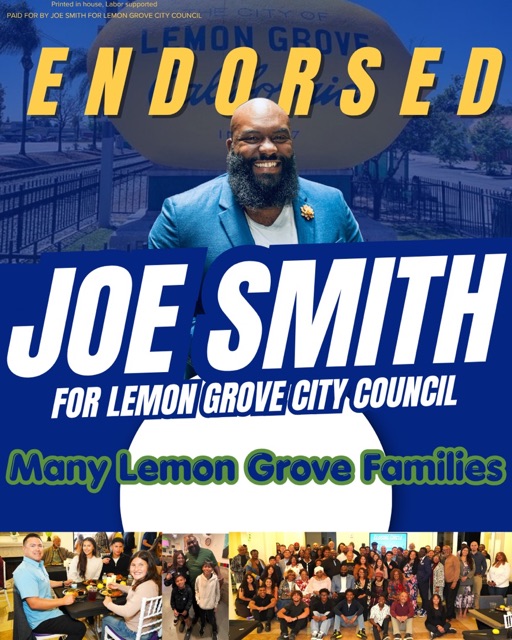 Endorsement from Many Lemon Grove Families, Our Community